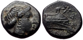 Caria, Knidos, AE, (Bronze, 1.13 g 10 mm), Circa 250-210 BC.