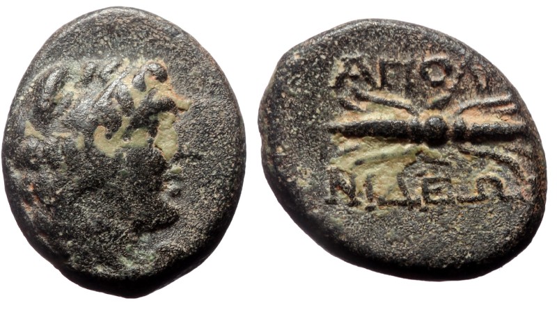 Lydia, Apollonis, AE, (Bronze, 3.13 g 11 mm), 2nd-1st centuries BC. Lydia, Apoll...