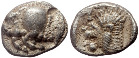 Mysia, Kyzikos, AR Obol, (Silver, 0.77 g 9 mm),Circa 450-400 BC.