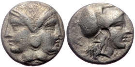 Mysia, Lampsakos, AR Diobol, (Silver,1.21 g 10 mm), 4th-3rd centuries BC.