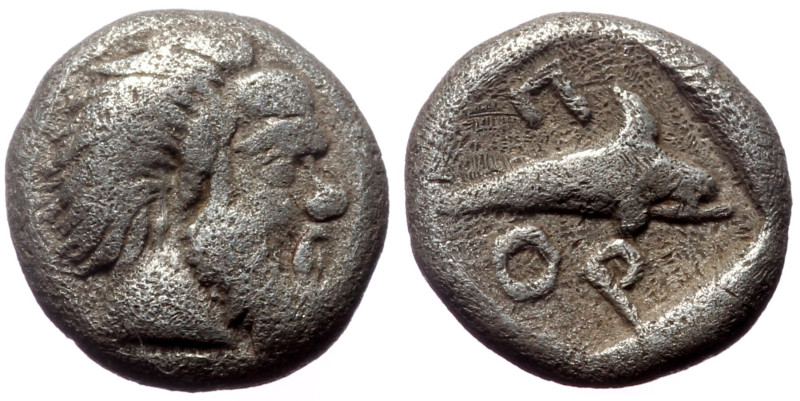 Mysia, Pordosilene, AR Hemiobol. (Silver, 0.50 g 7 mm), Circa 400 BC. Mysia, Por...