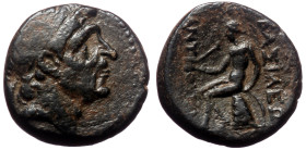 Seleukid Kingdom, Antiochos I Soter, AE, (Bronze,3.46 g 15 mm), 281-261 BC. Antioch on the Orontes.