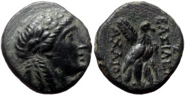 Seleukid Kingdom, Achaios, AE, (Bronze, 4.90 g 18 mm), 220-214 BC. Sardes.