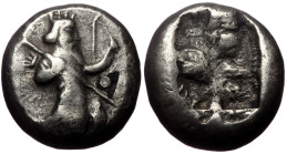 Persia, Achaemenid Empire. Time of Darios I to Xerxes II, AR Siglos, (Silver, 5.21 g 15 mm), 485-420 BC. Sardes.