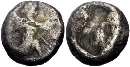 Persia, Achaemenid Empire. AR Siglos. (Silver, 4.41 g 14 mm), Uncertain King, 5th-4th Century BC. Sardes.