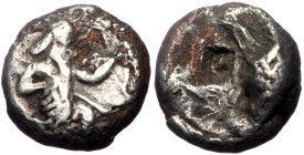 Persia, Achaemenid Empire. AR Siglos. (Silver, 4.48 g 14 mm), Uncertain King, 5th Century BC. Sardes.