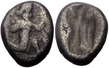 Persia, Achaemenid Empire. AR Siglos. (Silver, 5.26 g 16 mm), Uncertain King, 5th Century BC. Sardes.
