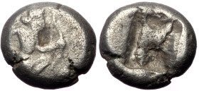 Persia, Achaemenid Empire, AR 1/3 Siglos, (Silver,1.25 g 8 mm),Time of Artaxerxes II to Artaxerxes III, Circa 375-340 BC