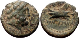 Phoenicia, Arados, AE, (Bronze,2.96 g 16 mm), 2nd century BC.