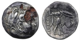 Kings of Egypt, Ptolemy I Soter (Satrap, 323-305/4 BC) AR fourree Drachm, ca. 309 B.C. Alexandria.