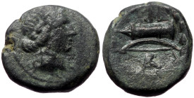 Asia Minor, Uncertain, AE (Bronze, 4,76 g 16 mm.),4th-3rd centuries BC.