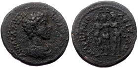 Moesia, Marcianopolis. Marcus Aurelius and Commodus, co-emperors. AE. (Bronze, 9.36 g. 26 mm.) 177-180 AD.