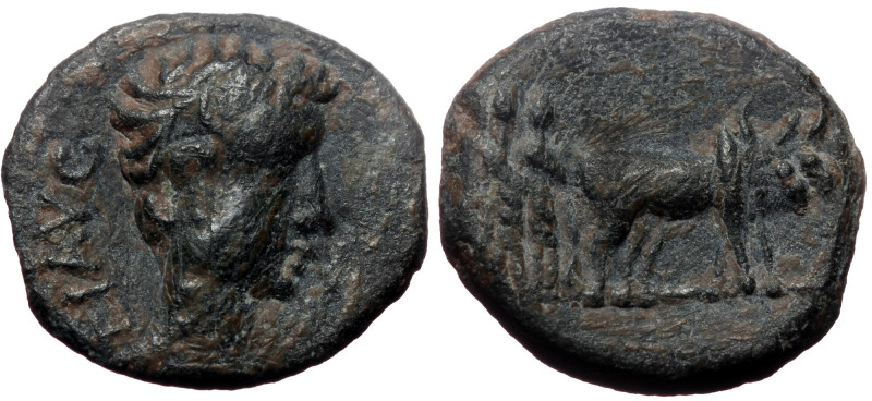 Macedonia, Uncertain (Philippi?). Tiberius. AE. (Bronze, 2.58 g. 16 mm.) 14-37 A...