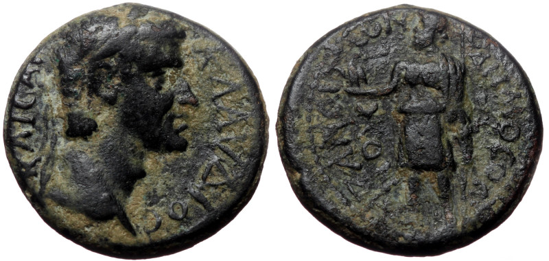 Phrygia, Aezanis. Claudius. AE, (Bronze, 4.99 g. 19 mm.) 41-54 AD. Uncertain mag...