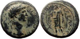 Phrygia, Aezani. Claudius. AE. (Bronze, 5.15 g. 18 mm.) 41-54 AD. Klaudios Hierax, magistrate.