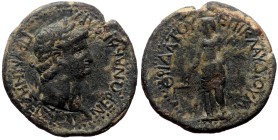 Phrygia, Prymnessus. Nero. AE. (Bronze, 3.97 g. 22 mm.) 54-68 AD.
