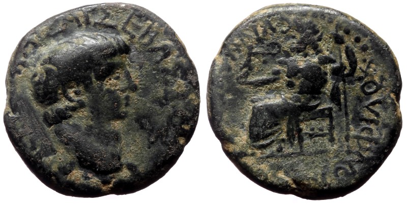 Phrygia. Synnada. Nero. AE. (Bronze, 4.84 g. 18 mm.) 54-68 AD. Magistrate, Ti K ...
