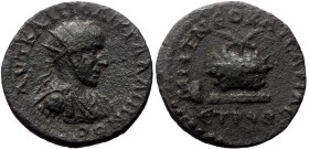 Phrygia, Laodicea ad Lycum. Nero as Caesar. AE. (Bronze, ) 50-54 AD. Anto Polemon, son of Zeno, priest for the fourth ti