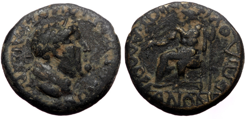 Phrygia, Amorium. Vespasian. AE. (Bronze, 3.66 g. 18 mm.) 69-54 AD. L. Vipsanios...