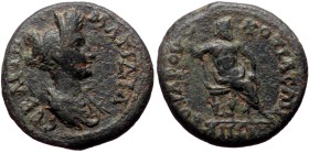 Phrygia, Cotiaeum. Matidia Augusta. AE. (Bronze, 6.47 g. 20 mm.) 112-119 AD. Cl. Varus, magistrate.