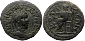 Phrygia, Cotiaeum. Caracalla. AE. (Bronze, 3.95 g. 18 mm.) 198-217 AD.