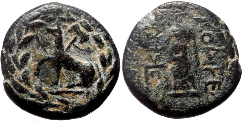 Phrygia, Laodicea ad Lycum. Time of Tiberius? AE. (Bronze, 2.82 g 12 mm) 14-37 A...