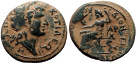 Phrygia, Cotiaeum. Pseudo-autonomous. Time of Valerian and Gallienus. AE. (Bronze, 6.26 g. 23 mm.) 253-268 AD. Diogenes,