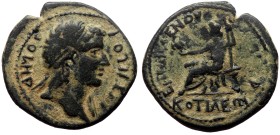 Phrygia, Cotiaeum. Pseudo-autonomous. Time of Valerian and Gallienus. AE. (Bronze, 7.21 g. 23 mm.) 253-268 AD. Diogenes,