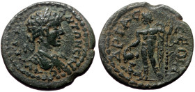 Pisidia, Ariassus. Caracalla. AE. (Bronze, 4.43 g. 19 mm.) 198-217 AD.