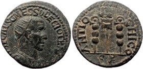Pisidia, Antioch. Trajan Decius. AE. (Bronze, 7.29 g. 23 mm.) 249-251 AD.