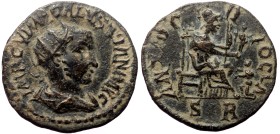 Pisidia, Antioch. Volusian. AE. (Bronz, 5.52 g. 22 mm.) 251-153 AD.