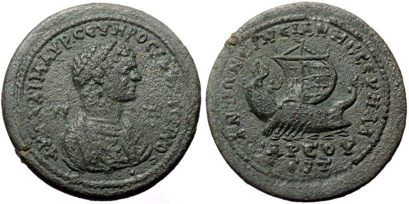 Cilicia, Tarsus. Caracalla. AE. (Bronze, 23.45 g. 36 mm.) 198-217 AD. Cilicia, T...