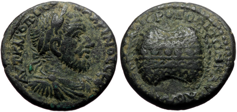 Cilicia, Hieropolis Kastabala. Macrinus. AE. (Bronze, 11.84 g. 24 mm.) 217-218 A...