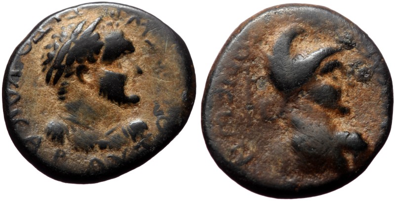 Lycaonia, Iconium. Titus as Caesar. AE. (Bronze, 5.29 g. 20 mm.) 69-79 AD. Lycao...