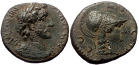 Lycaonia, Iconium. Antoninus Pius. AE. (Bronze, 4.16 g. 17 mm.) 138-161 AD.