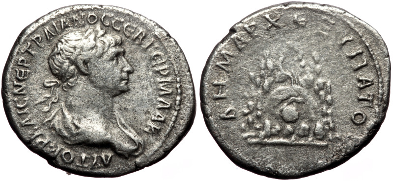 Cappadocia, Caesarea. Trajan. AR, Didrachm. (Silver, 6.38 g. 23 mm.) 98-117 AD. ...