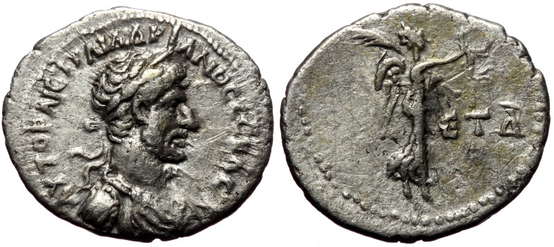 Cappadocia, Caesarea. Hadrian. AR, Hemidrachm. (Silver, 1.61 g. 16 mm.) 119/20 A...