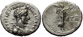 Cappadocia, Caesarea. Hadrian. AR, Hemidrachm. (Silver, 1.61 g. 16 mm.) 119/20 AD.