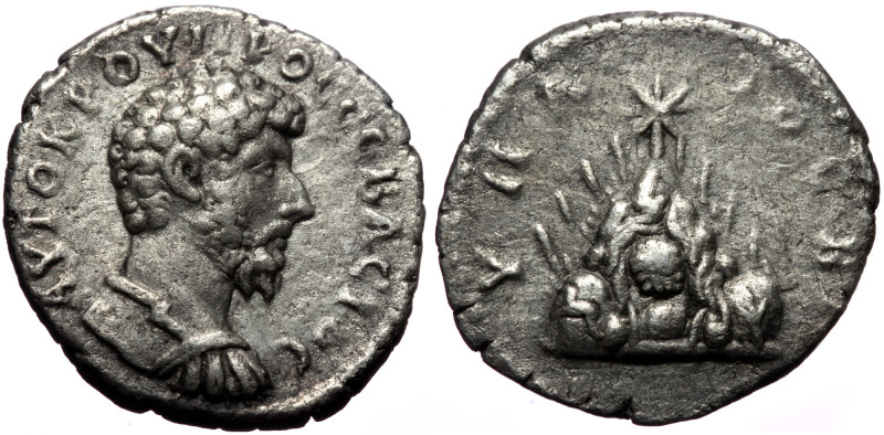 Cappadocia, Caesarea. Lucius Verus. AR, Didrachm. (Silver, 6.17 g. 21 mm.) 161-1...