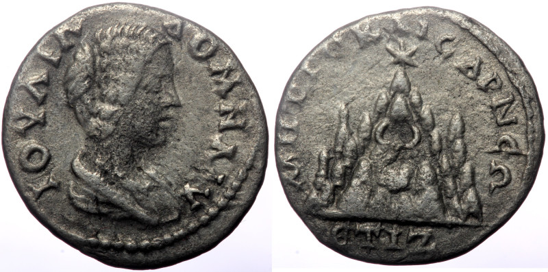 Cappadocia, Caesarea. Julia Domna Augusta. AR, Drachm. (Silver, 2.34 g. 27 mm.) ...