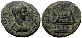 Cappdocia, Caesarea. Elagabalus. AE. (Bronze, 9.14 g. 26 mm.) 218/219 AD.
