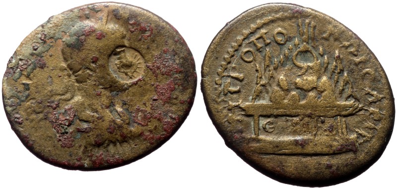 Cappadocia, Caesarea. Uncertain emperor. AE. (Bronze, 10.59 g. 29 mm.) Cappadoci...