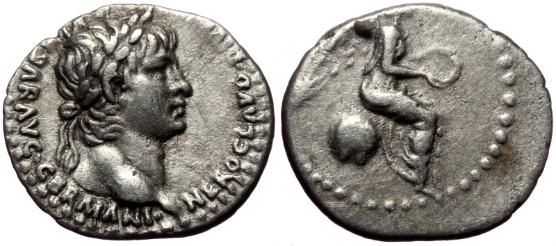 Cappadocia, Caesarea. Nero. AR, Hemidrachm. (Silver, 1.83 g. 15 mm.) 54-68 AD. C...