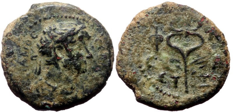 Commagene, Samosata AE (Bronze, 2.90g, 15mm) Hadrian (117-138) Issue: ΕΤ Ξ = yea...
