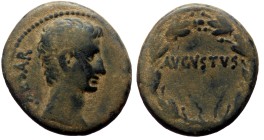 Seleucis & Pieria. Antioch. Augustus. AE, As. (Bronze, 10.77 g. 26 mm.) 27 BC-14 AD.