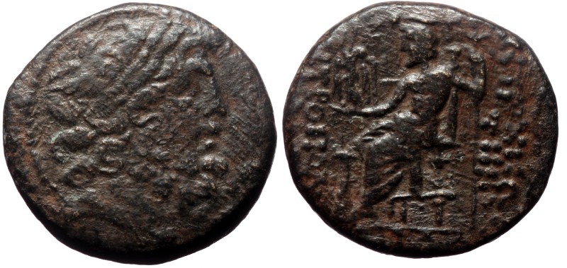 Seleucis and Pieria, Antioch. AE. (Bronze, 9.27 g 20 mm). 1st century BC. Seleuc...