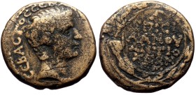 Syria, Antioch AE (Bronze, ) Times of Tiberius, Magistrate: Silanus (legatus Augusti pro praetore), Issued Year 45 (ƐΜ)