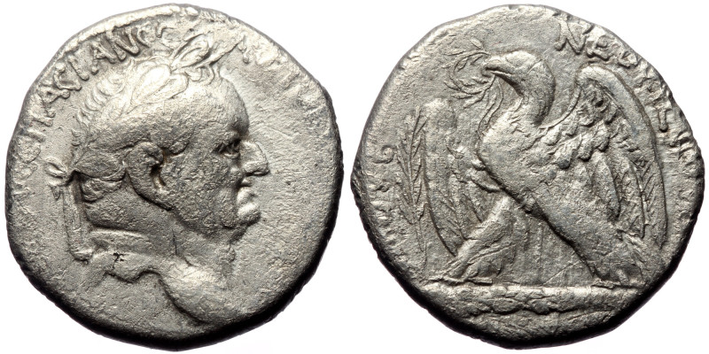 Syria, Antioch,Vespasian (69-79) AR Tetradrachm (Silver, 23mm, 14.12g) , Dated “...