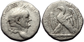 Syria, Antioch,Vespasian (69-79) AR Tetradrachm (Silver, 23mm, 14.12g) , Dated “New Holy Year” 2 (?) (AD 69/70).