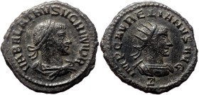 Aurelian with Vabalathus (270-275) AE Antoninianus (Bronze, ) Antioch.